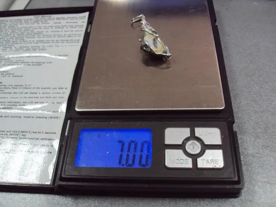 Подвеска кулон агат авторская работа серебро 925 проба Украина 7 г 6 см №11907 Де купити