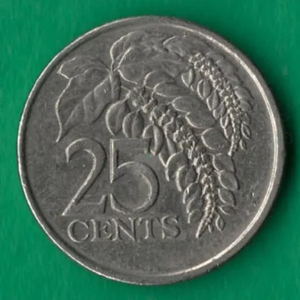 фото, 25 центів 2000 року Тринідад і Тобаго [МШ1]