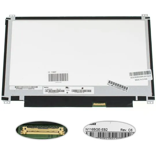 Матрица 11.6&quot; N116BGE-EB2 (1366*768, 30pin(eDP), LED, SLIM(вертикальные ушки по краям), матовая, ра Ціна