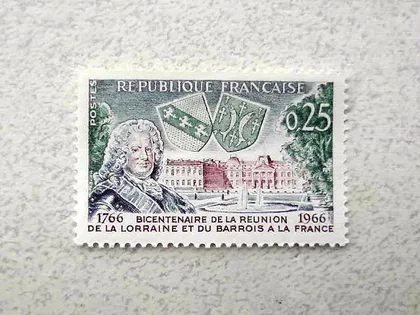 фото, Поштова марка Франція 1966 рік **
