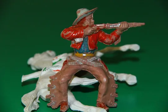 ковбой с ружьем на коне LAFREDO 100-120мм ОРИГИНАЛ раритет Недорого