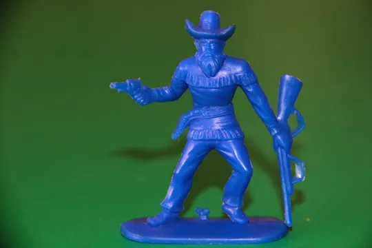 ТРАПЕР З РЕВОЛЬВЕРОМ ТА КАРАБІНОМ траппер JEAN HÖFLER 55-60мм ФРН ФРГ без фарби СИНІЙ Ціна