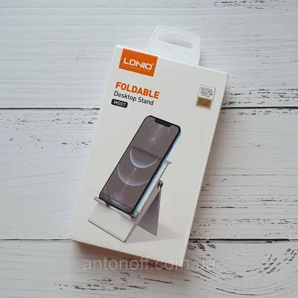 фото, Настільний тримач / підставка LDNIO MG07 для смартфонів та планшетів 4.7"-7.2" Білий