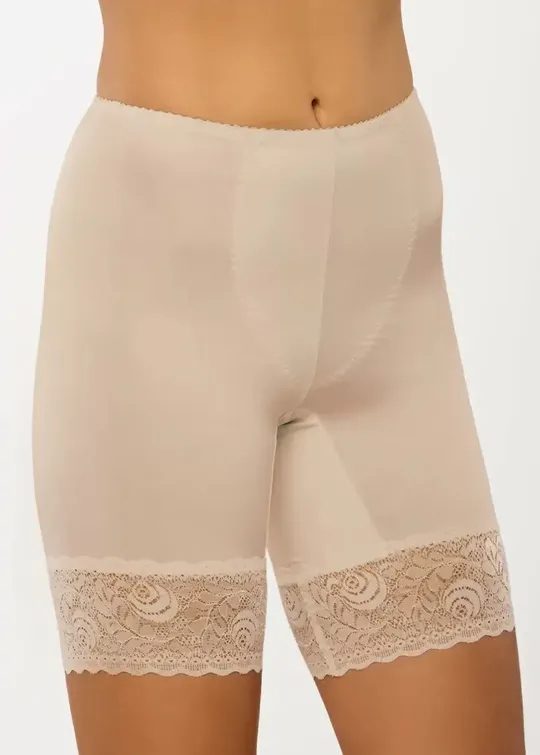 Панталони стягувальні шорти Афіна 029 з високою лінією талії бежеві XL Ціна