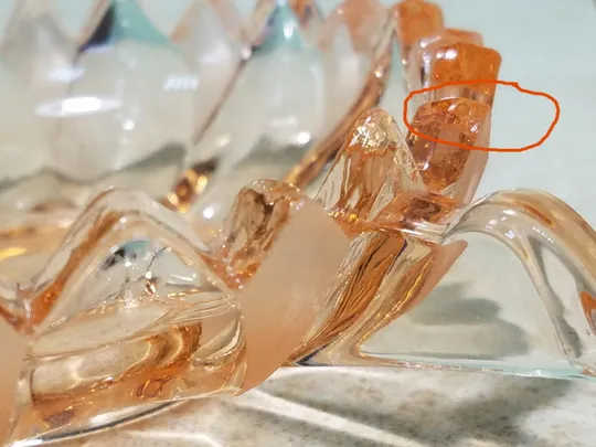 Креманки розетки піалки міні набор 3шт карамельне кольорове старе скло Вживане Де купити