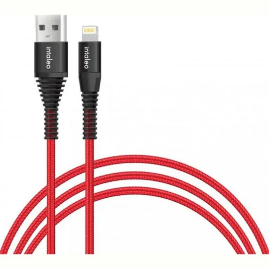 Кабель Intaleo CBRNYL1 USB - Lightning (M/M), 1.2 м, Red (1283126559471) Ціна