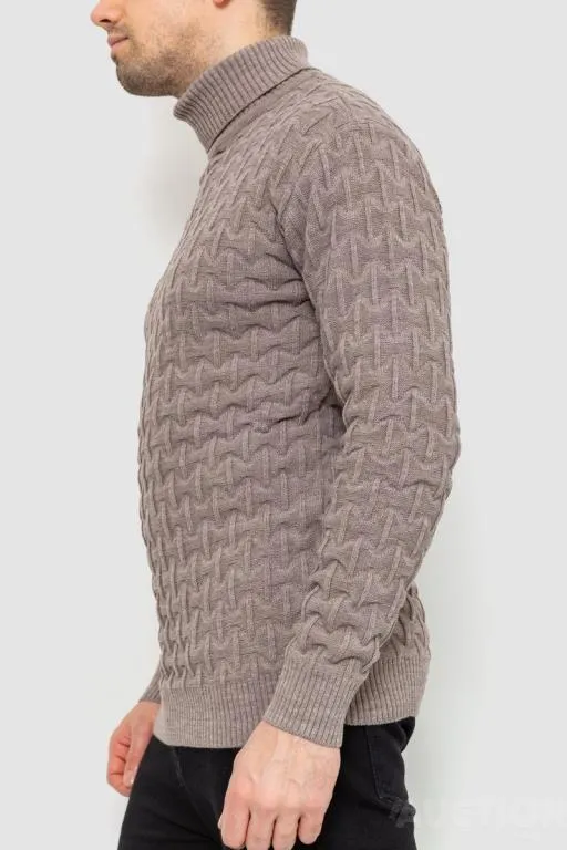 Гольф-свитер мужской, цвет мокко, 161R619 З аукціону