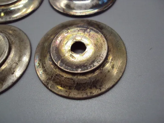 Детели фрагменты подножка для подсвечника серебро подсвечник запчасть лот 4 шт вес 23,39 г №18581 З аукціону