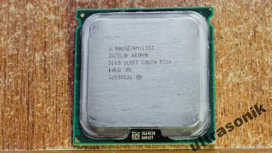 10шт. 2x ядерных Intel Xeon 5160 3.0GHz/4M/1333 120W LGA771 Ціна