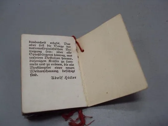 Памятка пропаганда Рейх солдату карманная книжечка прокламация Лидеры кто ведет и движение №13842 Інтернет-аукціон