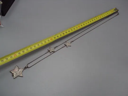 Бижутерия колье цепочка и звезды бусы звездочки длина цепочки 78 см (не все камушки) №15096 Продаж