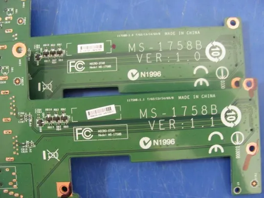 №298-18 плата USB AUDIO HDMI CARD MS-1758B для MSI MS-1758 CX70 GP70 оригінал Інтернет-аукціон