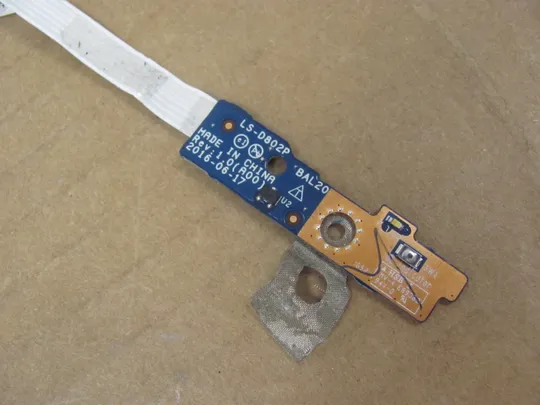 номер0205-13 плата кнопки вкл,Плата управління кнопками,  Плата кнопки живлення,Laptop Power button board,Плата вмикання живлення  NBX0001YY00 LS-D802P  для  Dell Inspiron 5567 5767 15R  Оригінал З аукціону