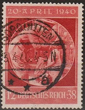 1940 - Рейх - 51 рік Гітлера Mi.744 _8,0 € Ціна