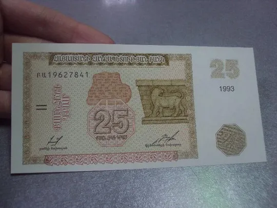 Купити банкнота 25 драм 1993 армения №340