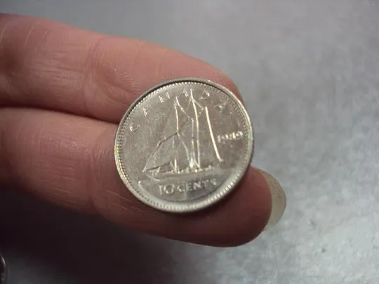 монета канада 10 центов 1989 №9561 Де купити