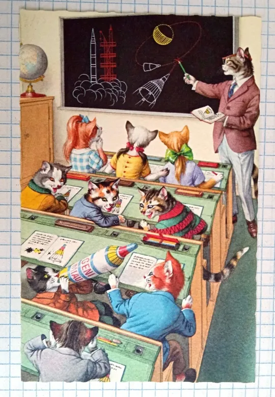 Поштова картка Одягнуті Котики Альфреда Майнзера 1970-ті aM04 Ціна