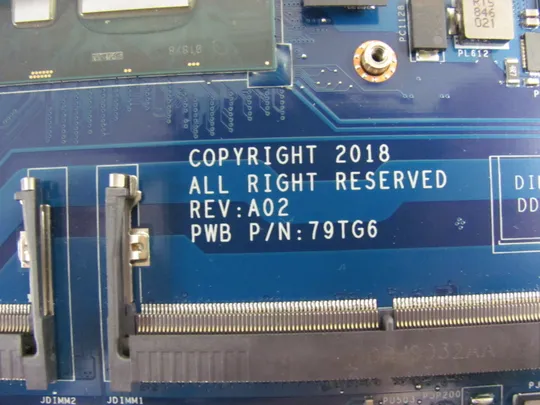 номер0252-23 материнська плата Mainboard Материнка Основна плата Системна плата Плата системи Laptop motherboard мамка  ноутбучна плата  РОБОЧА LA-F411P  79TG6 SR3L8  i7-8650U  для  Dell Latitude 5590 оригінал в Україні