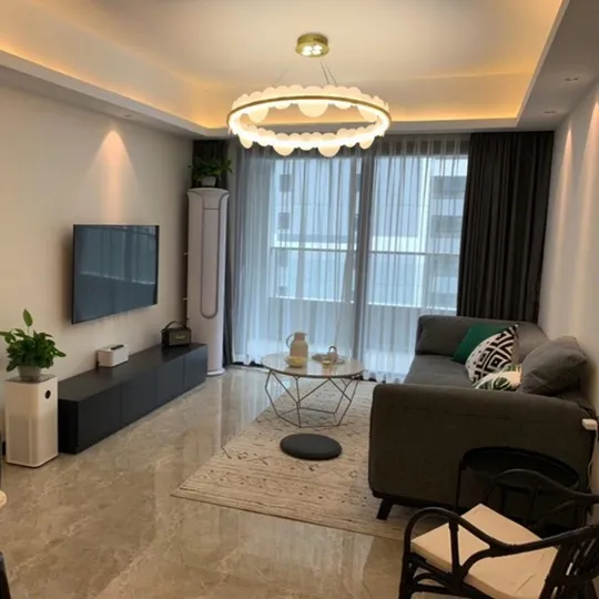 Люстра потолочная LED D1005/600-k Бронза 20х60х60 см. З аукціону