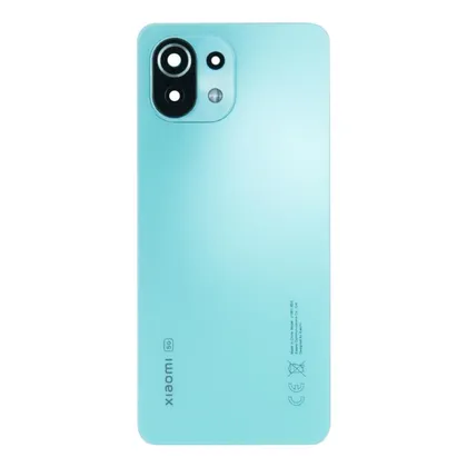 фото, Задня частина корпусу Xiaomi Mi 11 Lite / Mi 11 Lite 5G Mint Green (з склом камери)