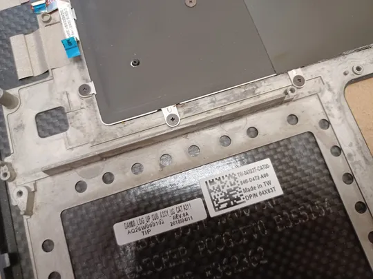 номер1055-26 корпус кришка Палмрест корпус топкейс Верхня панель палмрест cover-C тачпад 04X63T AQ26W000102 клавіатура для DELL XPS 15 9570 7590 Precision 5530 5540 оригінал На торгах