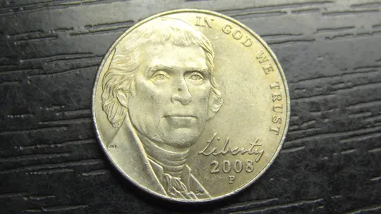 5 центів 2008 P США Ціна