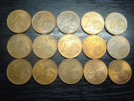 Купити 2 євроцента Австрія (порічниця) 15шт, всі різні