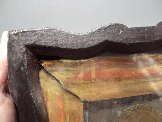 Купити Икона Спаситель Иисус Христос металл в киоте размер 23,6 х 21,2 см, икона 13,2 х 11,4 см №13913