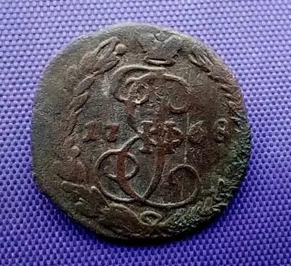 фото, Денга  1768 року, катерини 2-ої