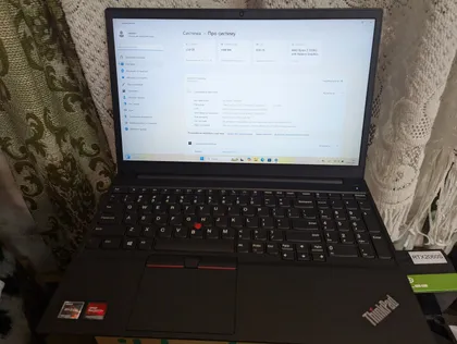 фото, №2 Ноутбук Lenovo ThinkPad E15 Gen 3 AMD Ryzen 5 5500U 8GB DDR4 256GB SSD