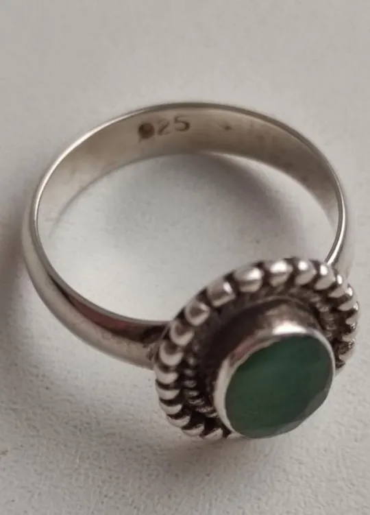 Купити Кольцо женское серебро 925 камень жадеит  bm393
