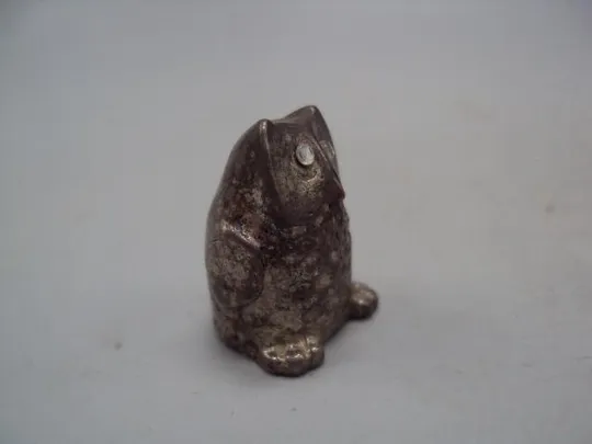 Фигура миниатюра статуэтка сова птица совушка птичка совенок серебро вес 16,51 г высота 2,2 см №29 Інтернет-аукціон