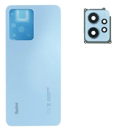 фото, Задня частина корпусу Xiaomi Redmi Note 12 4G Ice Bue (з склом камери)