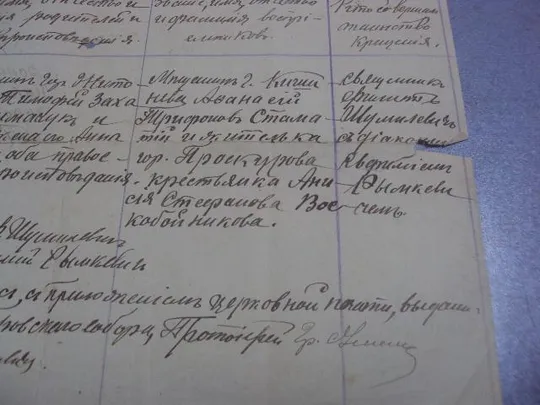 метрическая выписка проскуров 1913г  №362 Продаж