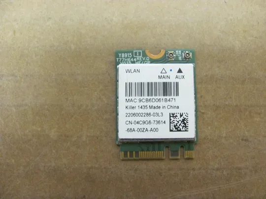 номер0943-21 WI-FI адаптер модуль KILLER 1435 QCNFA344A 04C9G6  для  Dell Alienware 17 R4 R5 15 R3 оригінал Ціна