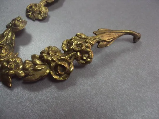 Купити фурнитура запчасть к лампе, подсвечнику цветы бронза №3192