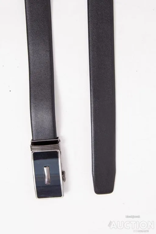 Черный мужской ремень, из эко-кожи, с автоматической пряжкой, 196RL3581A4-1 З аукціону