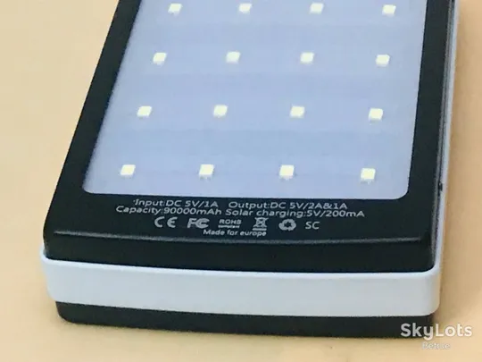 УМБ Power bank UKC 90000mAh Повербанк на сонячній батареї з ліхтариком потужна універсальна мобільна батарея для заряджання гаджетів Продаж