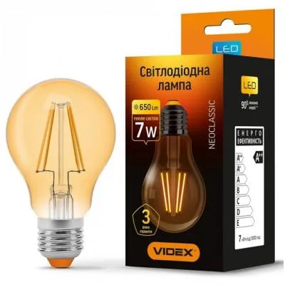 Лампочка TITANUM Filament A60 7W E27 2200K бронза (TLFA6007272A) Ціна