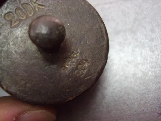 Гиря клейма 20 DK 904 гирька высота 3 см, диаметр 3,5 см №11611 Недорого