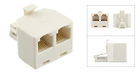 Перехідник штекер 6P4C- 2 Гнізда 6P4C (5.0120) Ціна