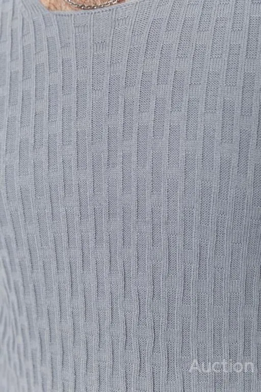 Свитер мужской однотонный, цвет серый, 235R1394 Де купити