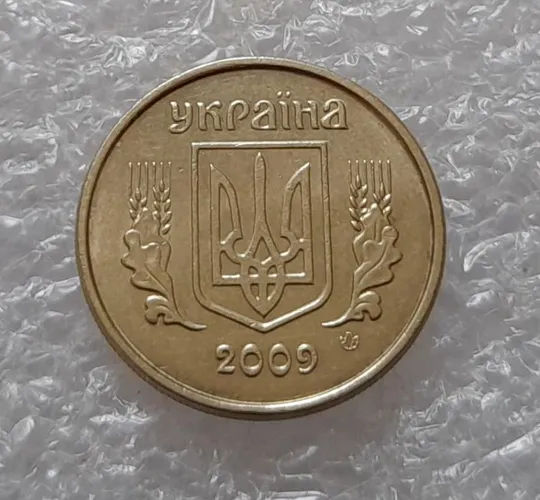 (3653) 10 копійок 2009 розкол від канту через 1 гроно до "0" номіналу (10 копеек 2009 брак) Інтернет-аукціон