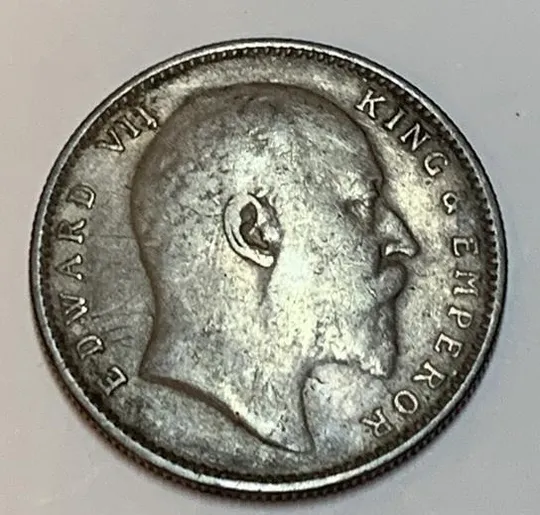Редкая монета 1 рупия 1905 Британская Индия, серебро XF RPN348 Ціна