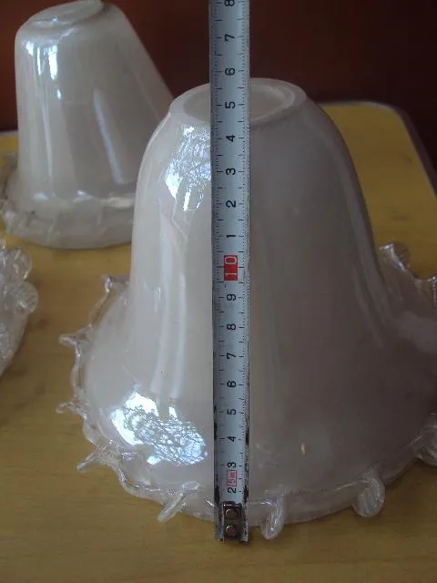 Плафон польский, плафоны белые Польша стекло большие лот 6 шт 14,5 см высота №3257 Характеристики