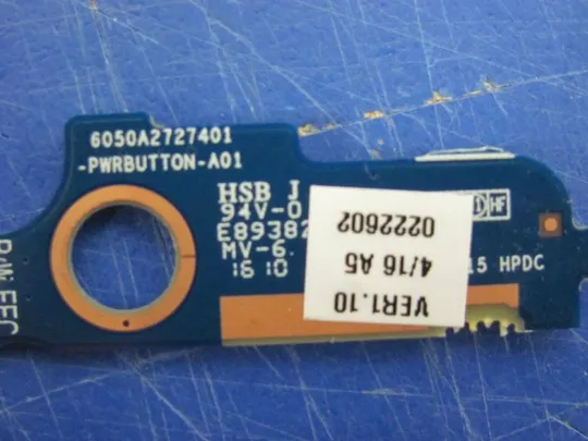 номер0174-23 плата кнопки вкл Плата кнопки включеня Кнопкова плата Кнопковий модуль Плата управління кнопками, Плата кнопки живлення Laptop Power button board 6050A2727401 6035B0129102 для 840 G3 850 G3 740 G3 745 G3 ZBOOK 15U 14U оригінал Продаж