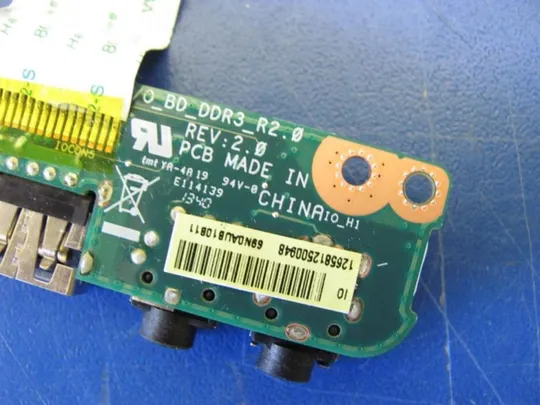 №47-13 Плата модуль USB, AUDIO 69N0AUB10B11 для ACER V3-772G оригінал Де купити