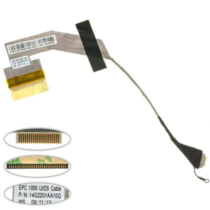 фото, Шлейф матриці для ноутбука ASUS (Eee PC: 901, 1000 series), LED (14G2201AA10Q)