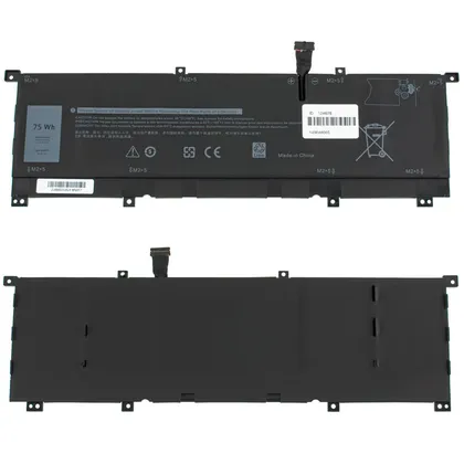 фото, Батарея для ноутбука DELL 8N0T7 (XPS 15 9575, Precision 5530 2-in-1) 11.4V 6254mAh 75Wh Black