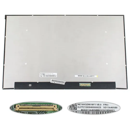 Матриця 16.0 NE160QDM-NY1 (2560*1600, 40pin(eDP, IPS, 165Hz), LED, SLIM(без дод. панелі), матова, роз'єм праворуч знизу) для Ціна